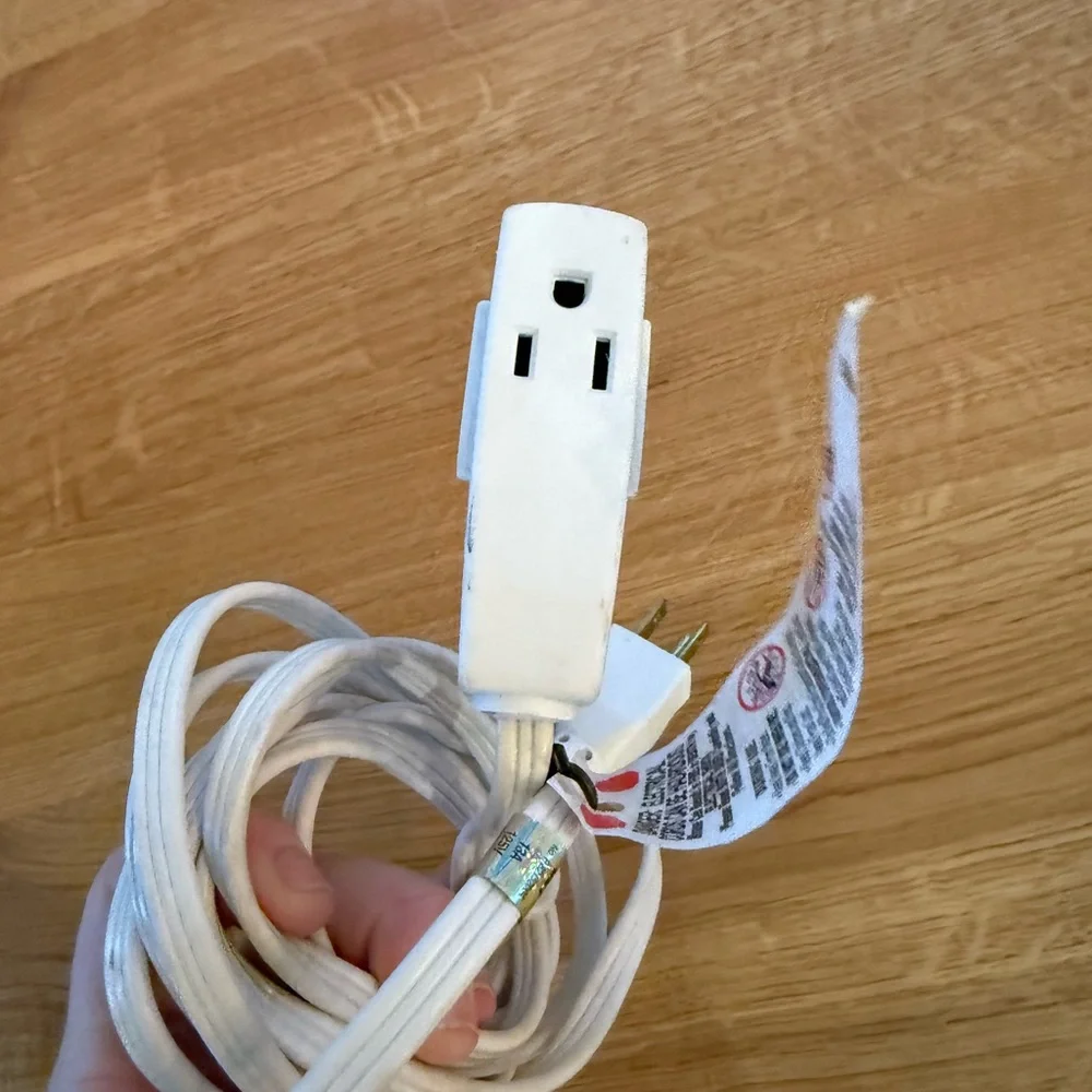 White Power Extension Cord